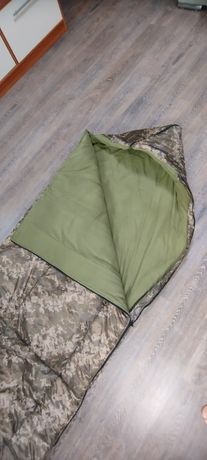 Зимовий спальний мішок-ковдра з капюшоном для ЗСУ 100*220см.