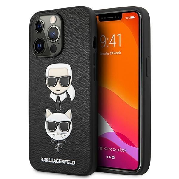 Etui na iPhone`a 13 Pro Max Karl Lagerfeld Saffiano Black