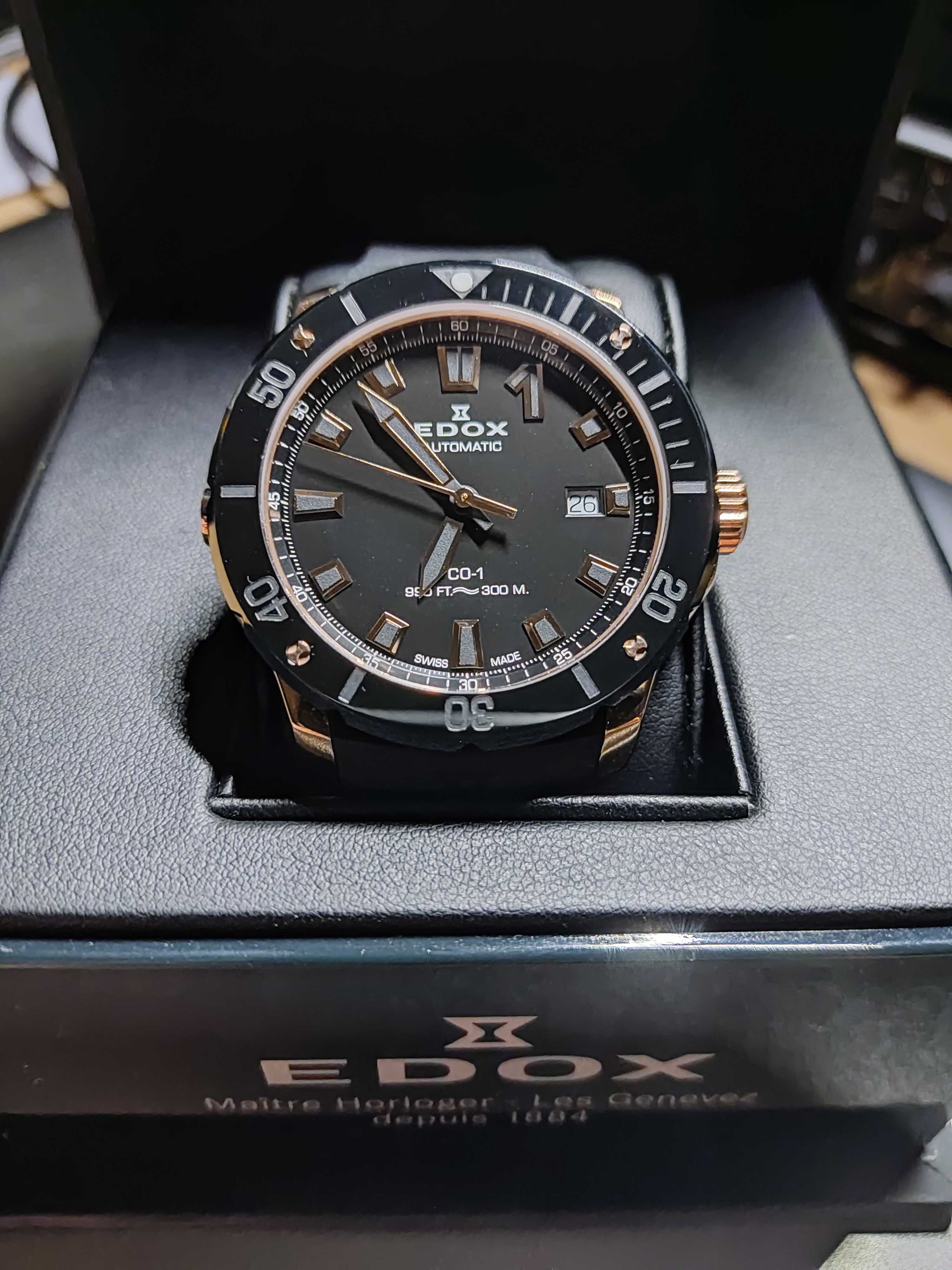 Zegarek EDOX CO-1 300m diver swiss made jak Doxa Tag Tissot nowy