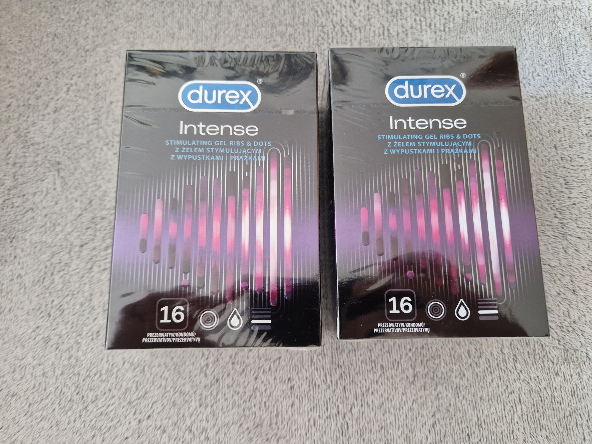 Prezerwatywy Durex intense 16szt prążkowane