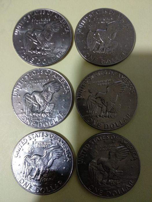 Moedas de 1 Dólar 1974 Eisenhower dos Estados Unidos América