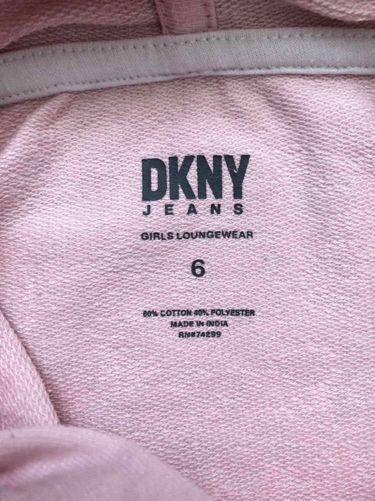 Худи, реглан, кофта DKNY Jeans, Donna Karan New York для девочки 6 лет