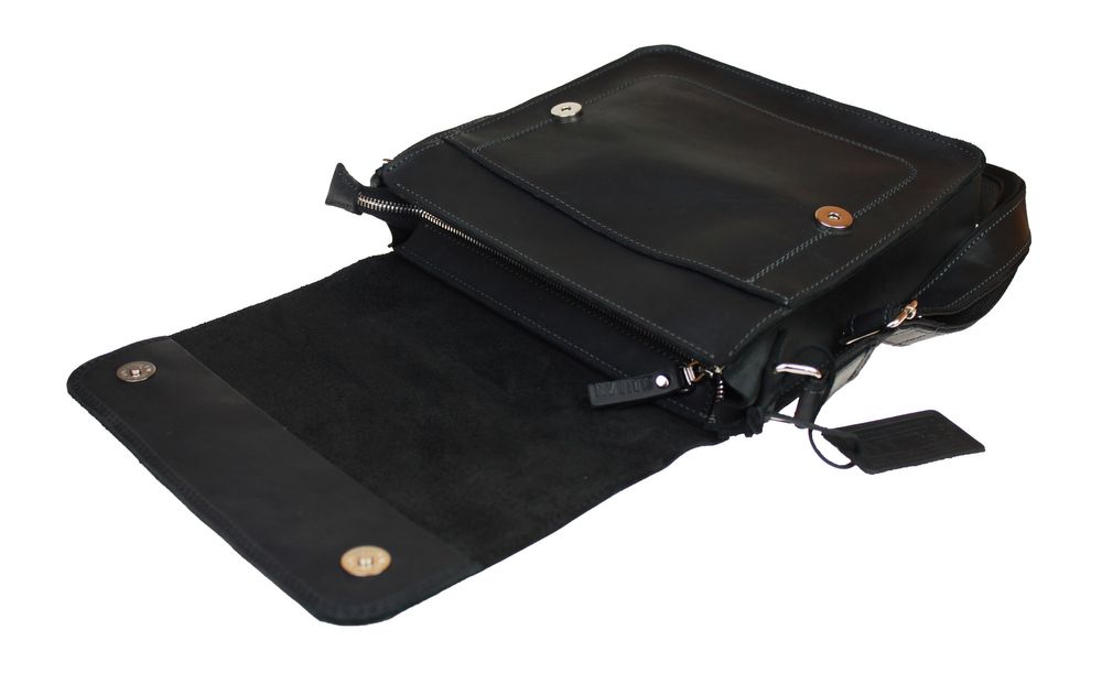 Сумка шкіряна з натуральної шкіри SULLIVAN sg33-1(32) чорна