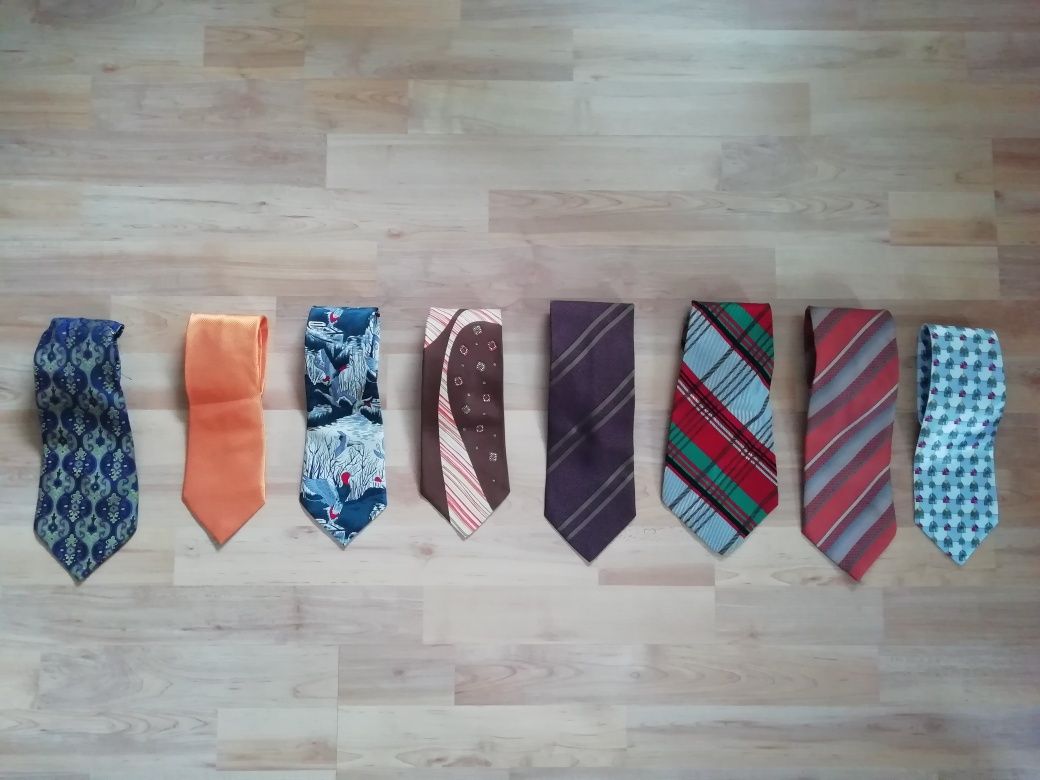 Krawaty męskie, 8 sztuk