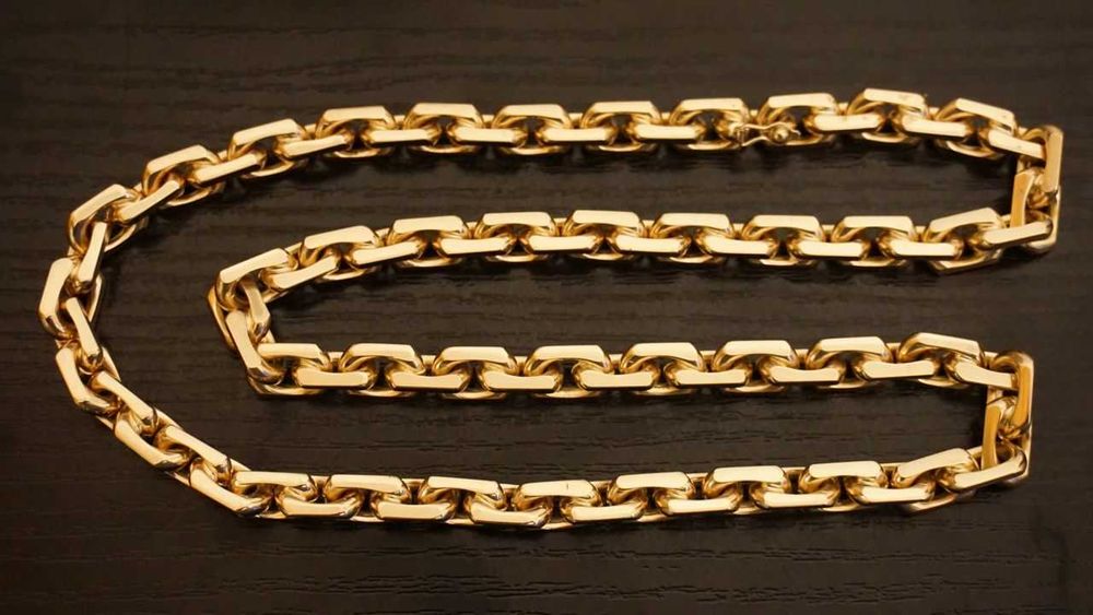 NOWY ZŁOTY Łańcuszek - Kuty Łańcuch Ankier - 80G