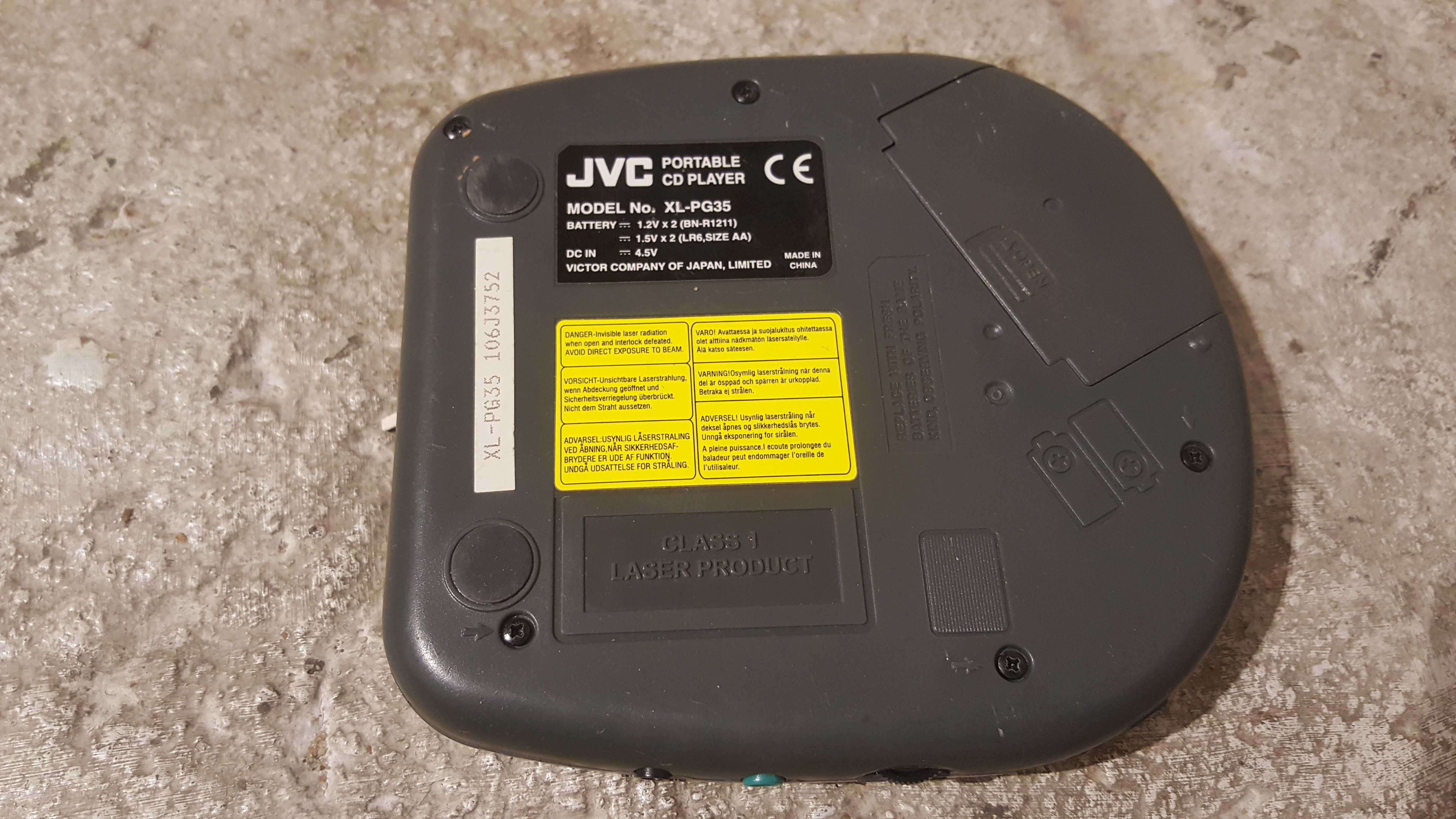 Discman JVC - PRL - czytaj opis.