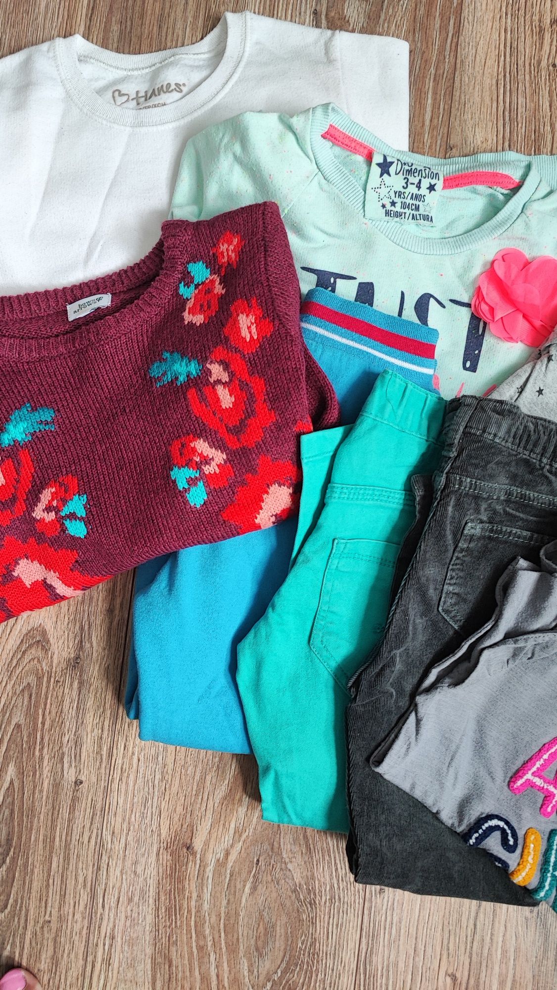 Paka ubrań zestaw komplet H&M Primark rozm 104, 110 4 5