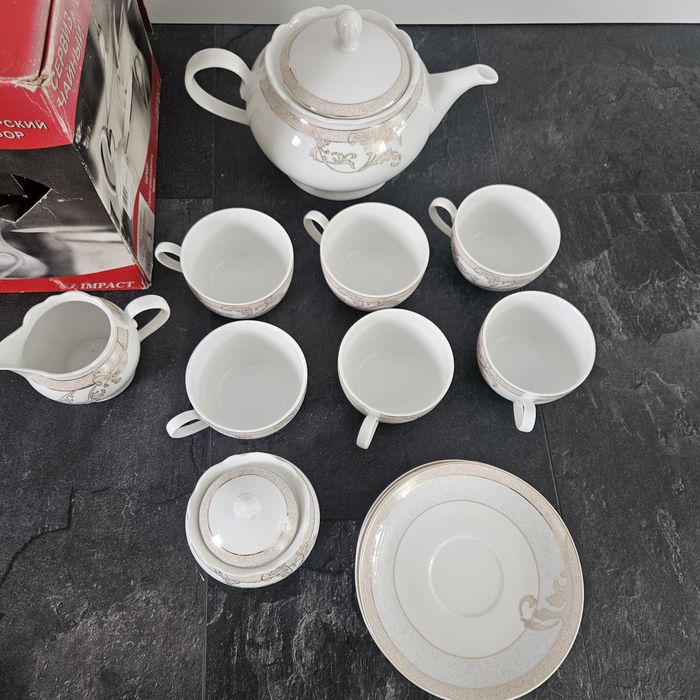 чайный сервиз Karlovarský Porcelán Чехия на 6 персон