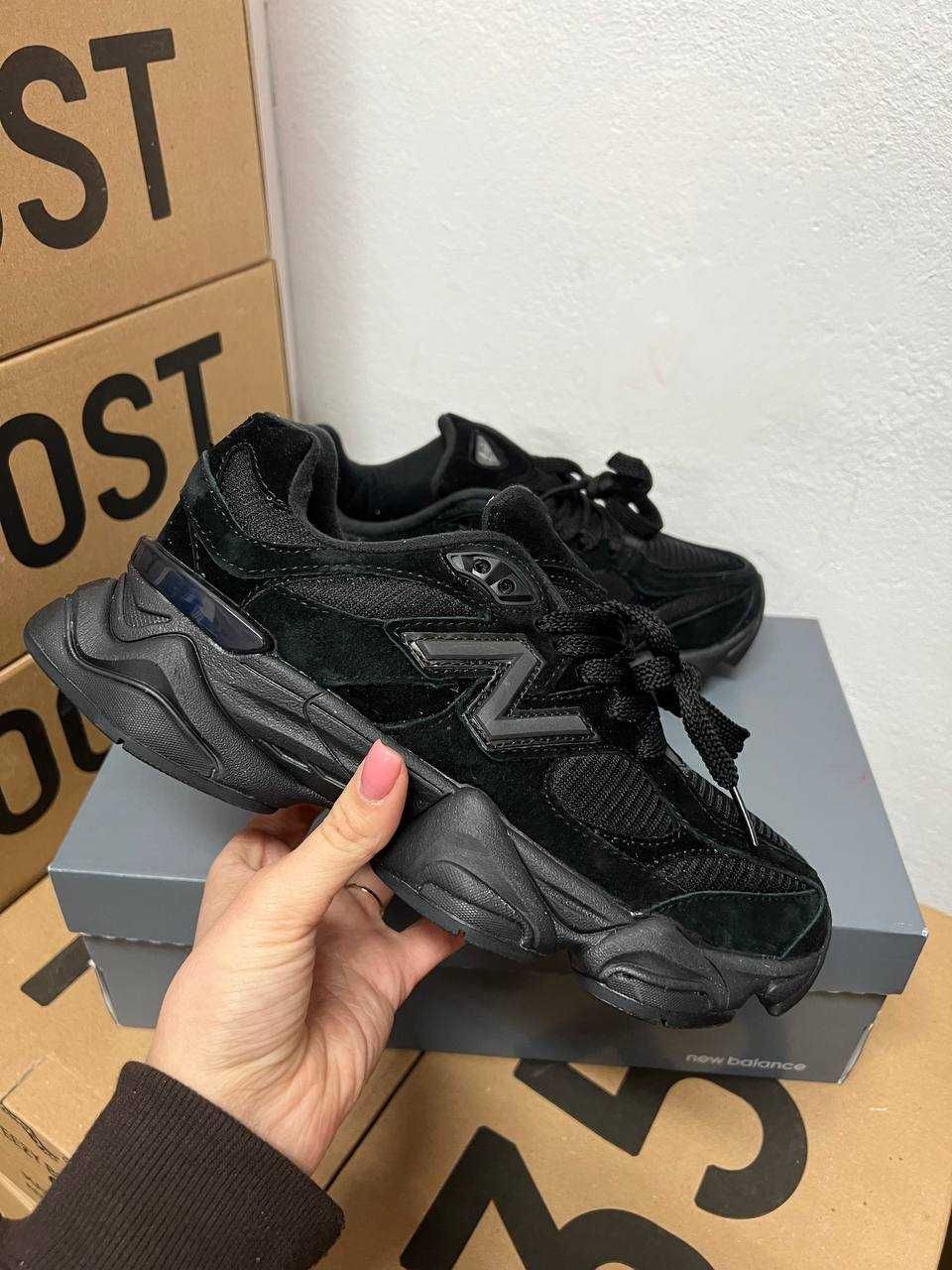 Кроссовки New Balance 9060 black / Нью Беленс 9060 черные 38 39 40