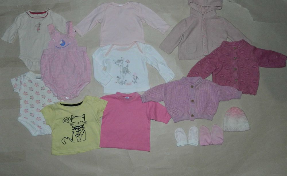 Пакет одягу новонародженій дівчинці 56-62 см