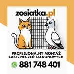 siatka dla kota na gołębie zabezpieczenie balkon taras loggia montaż
