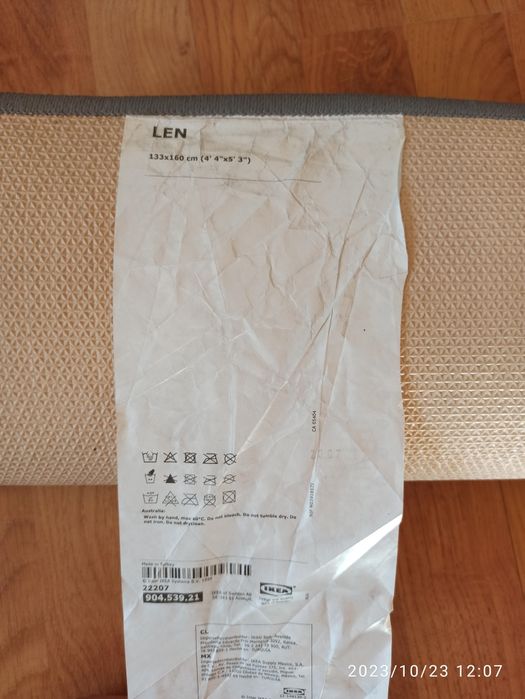 Dywan Ikea Len w kropki