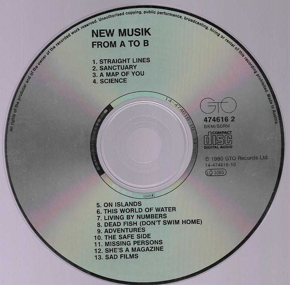 New Music - - - - - From A To B - - - - - CD