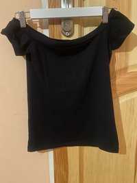 Czarny top stradivarius