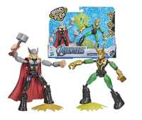 Hasbro Avengers Bend and Flex Thor vs Loki 2 Figurki