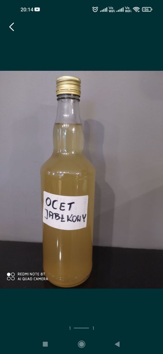 Ocet jabłkowy 3 butelkk