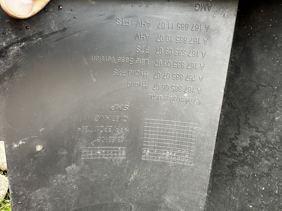 Mercedes GLE Coupe w167 amg dyfuzor zderzak chrom dokladka tyl tylna