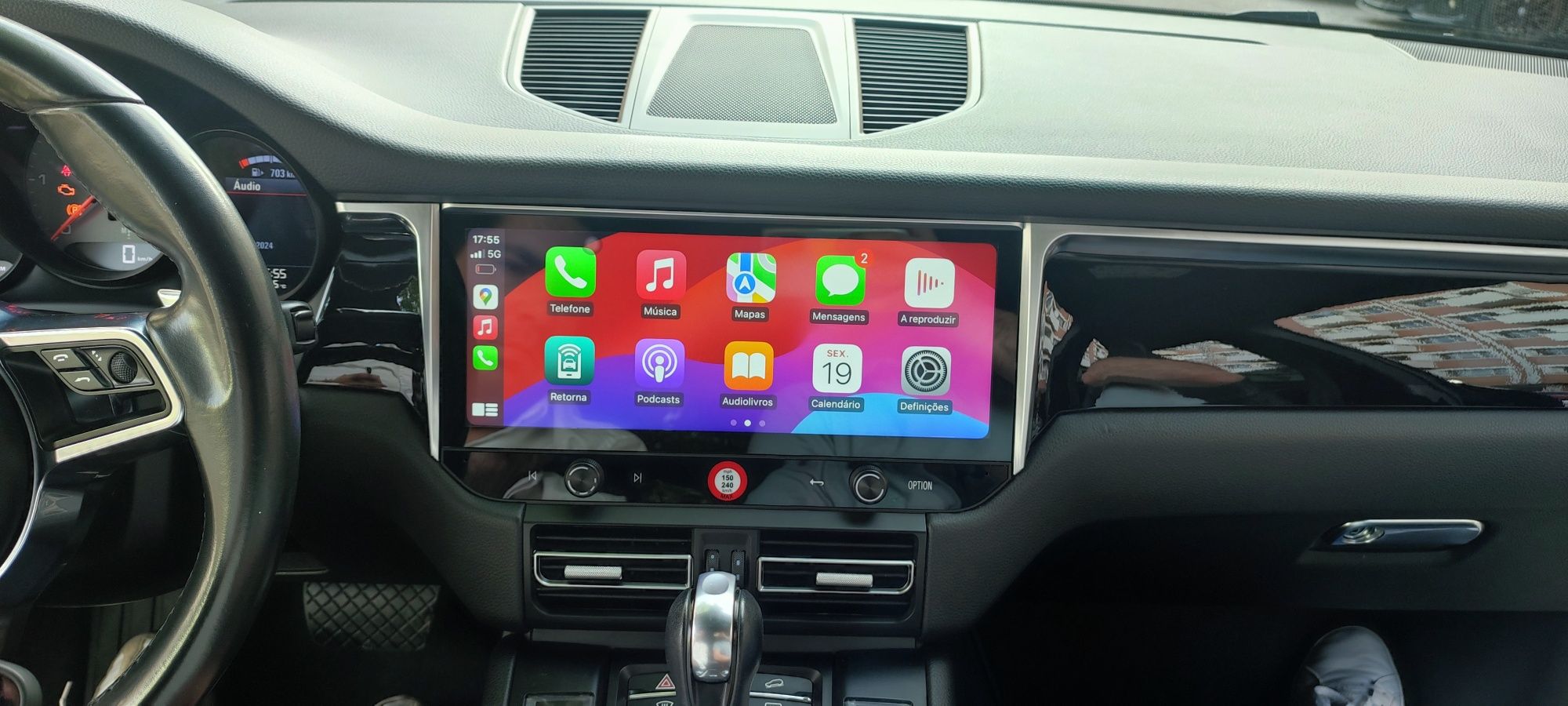 Auto Rádio Porsche Cayenne Macan Carplay & Android Auto GPS BT USB