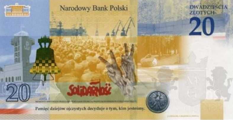 Banknot 20 złotych 2021 Lech Kaczyński. Warto być Polakiem