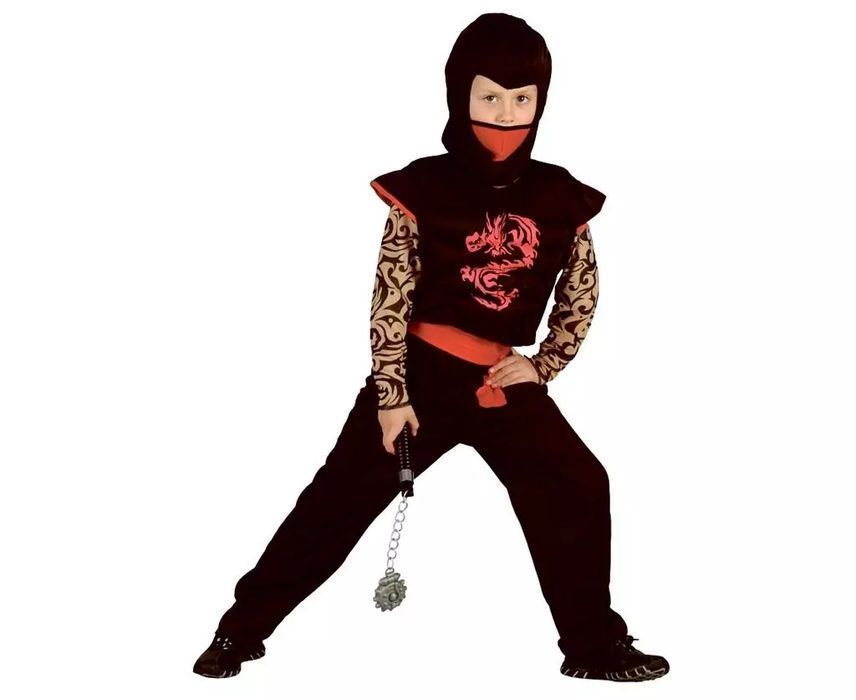 Strj Ninja-Czerwony Smok rozm. 130/140cm. Godan