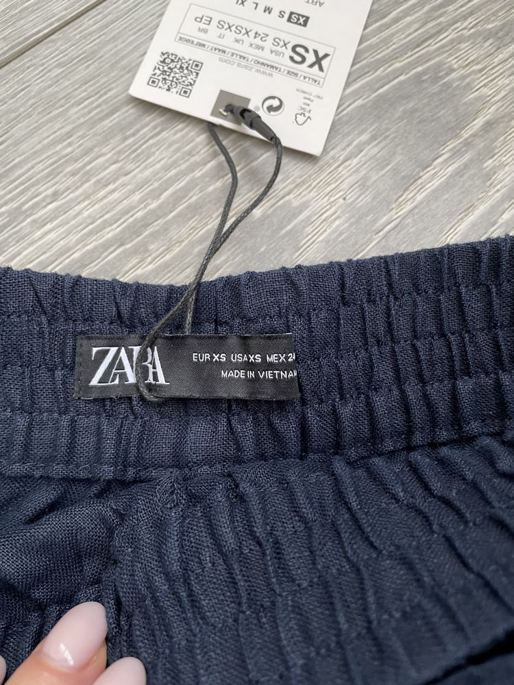 Шорты Zara лен новые, XS