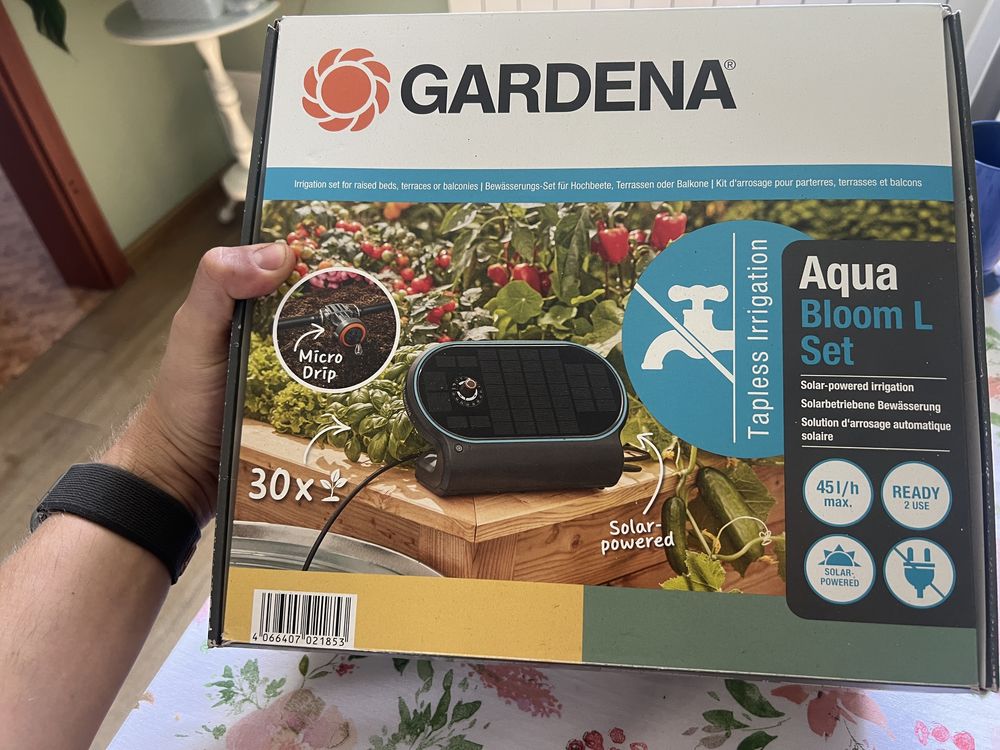 Nowy Gardena AquaBloom L – solarne nawadnianie ogrodu/balkonu