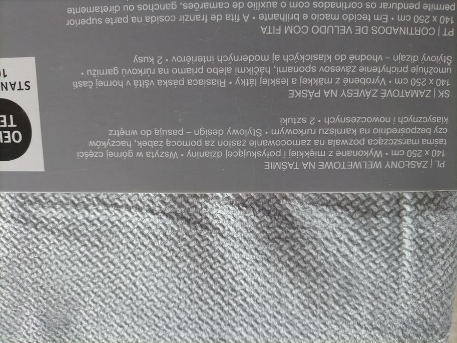 Zasłony 4szt na taśmie z tunelem Smukee 4x zasłona welurowa welwetowa