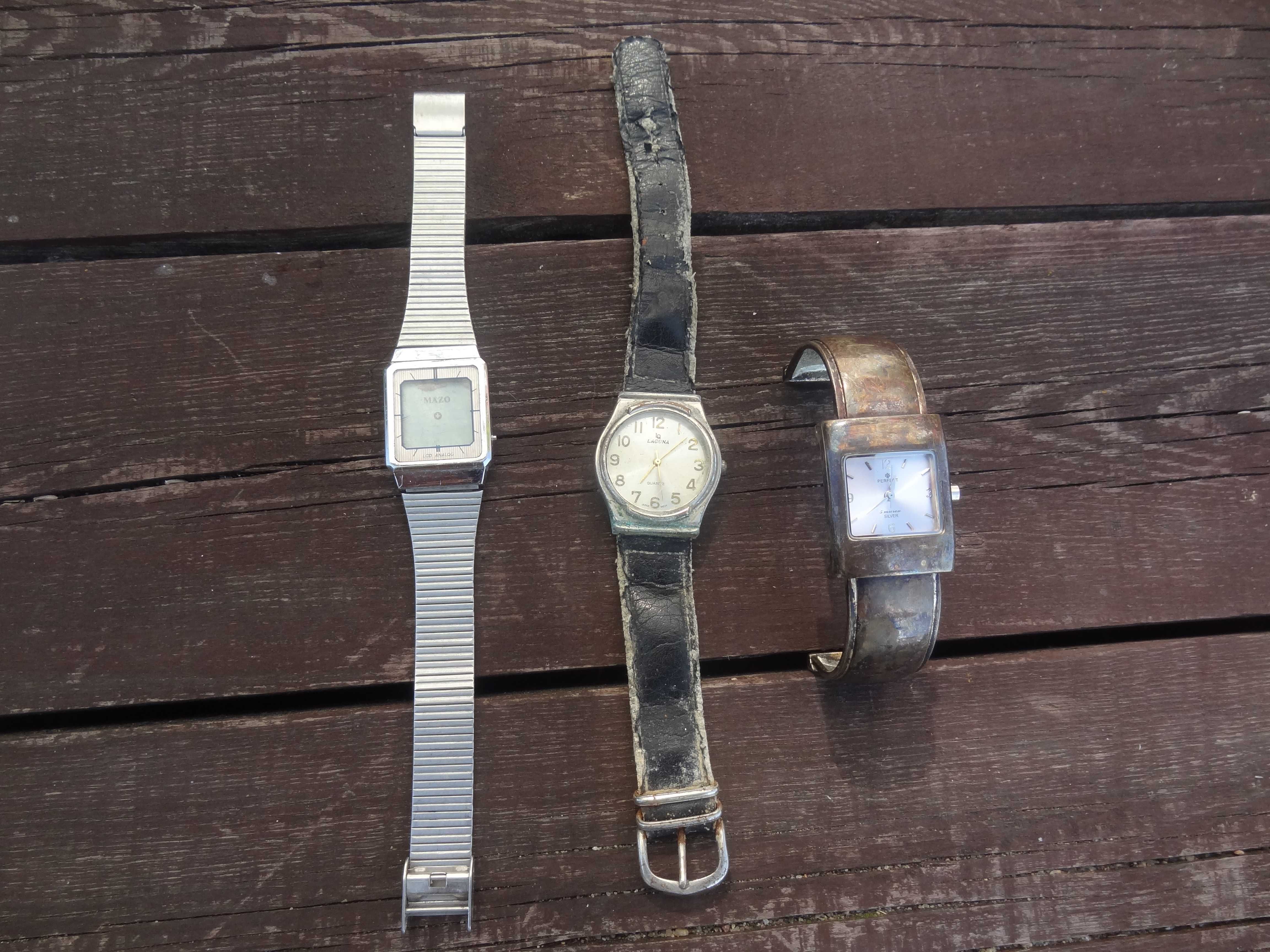 Trzy stare zegarki Laguna Perfect Mazo