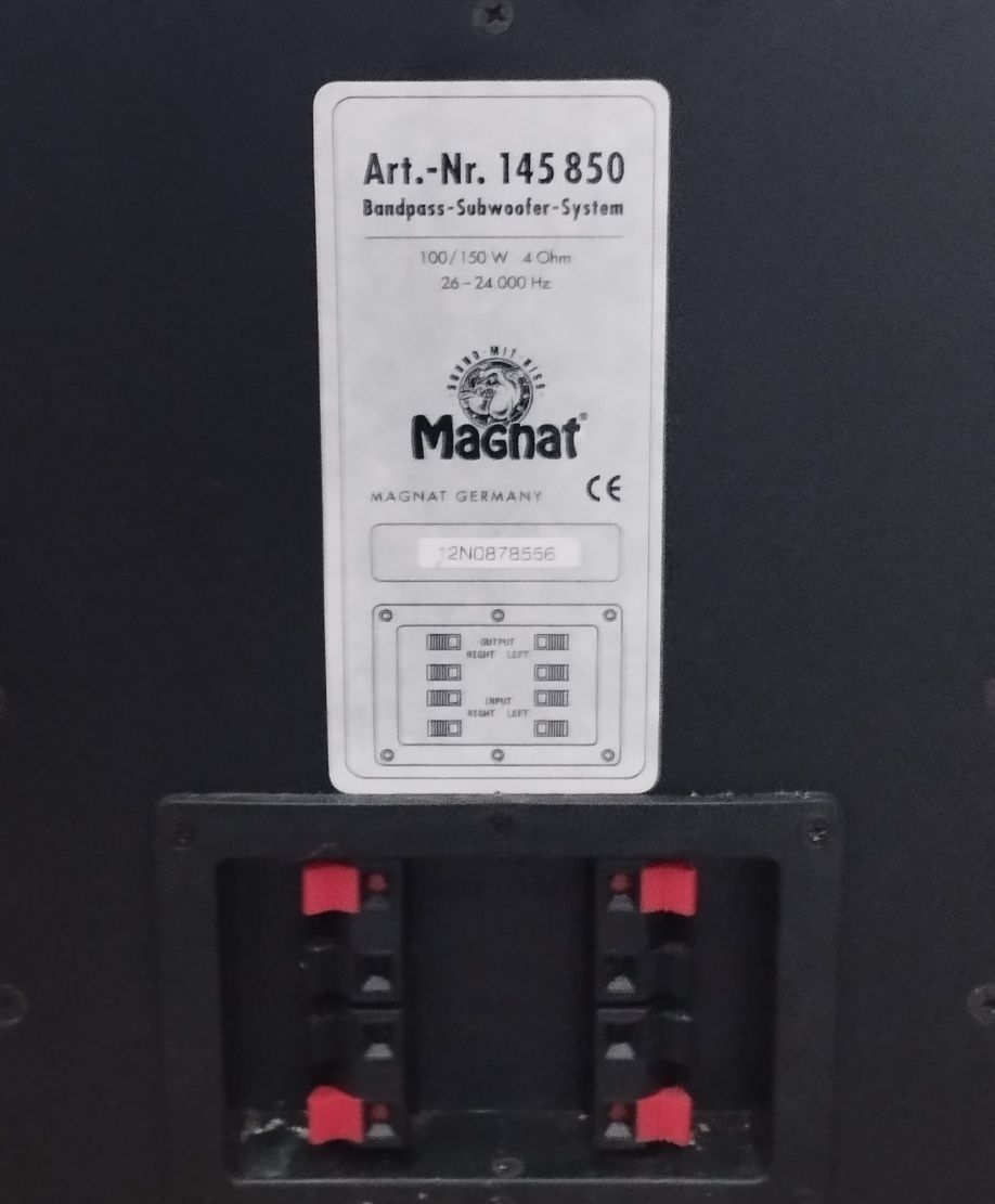Subwoofer Magnat + klumny