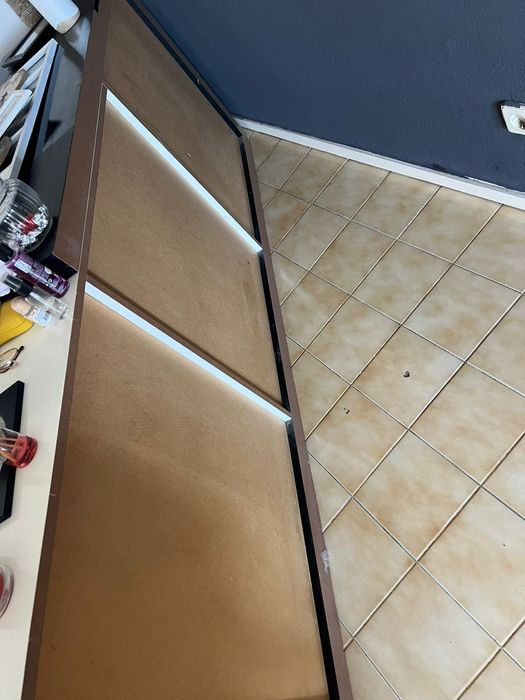 Aparador sala preto e branco