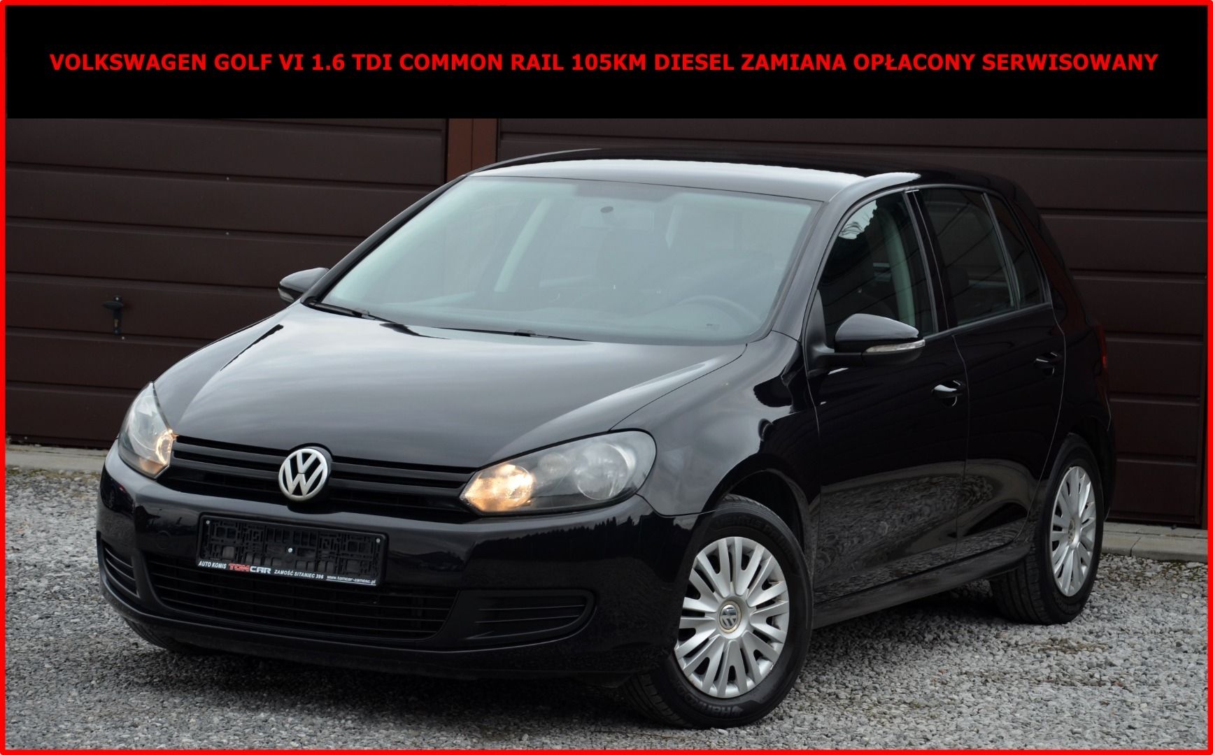 Volkswagen Golf VI 1.6 TDI Common Rail 105KM Zamiana Opłacony Serwis
