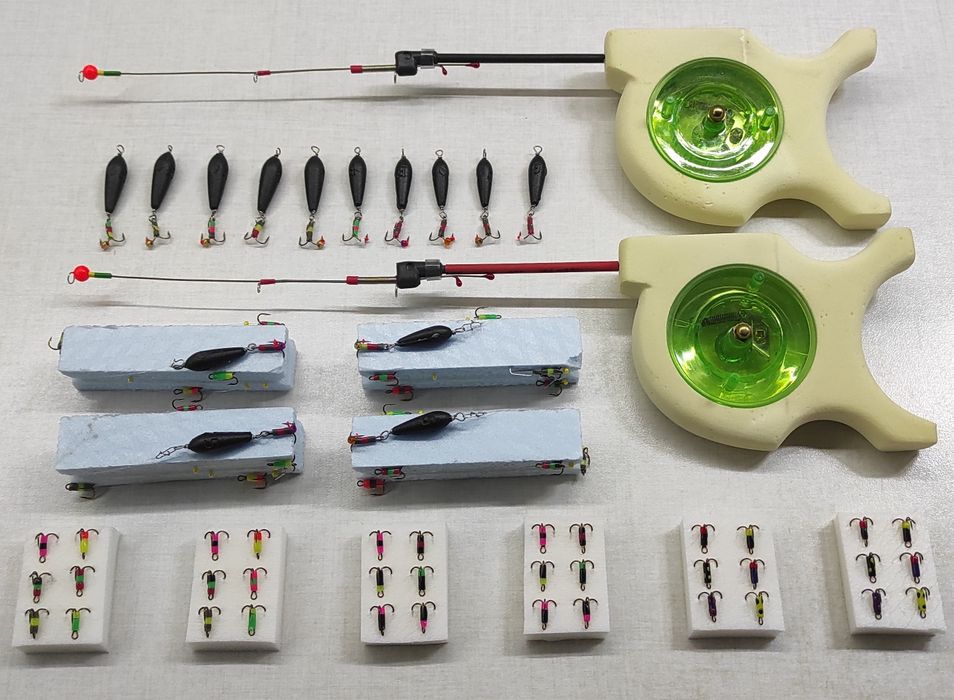 Удочки для зимней рыбалки. Для гирлянды, чёртиков, мормышек