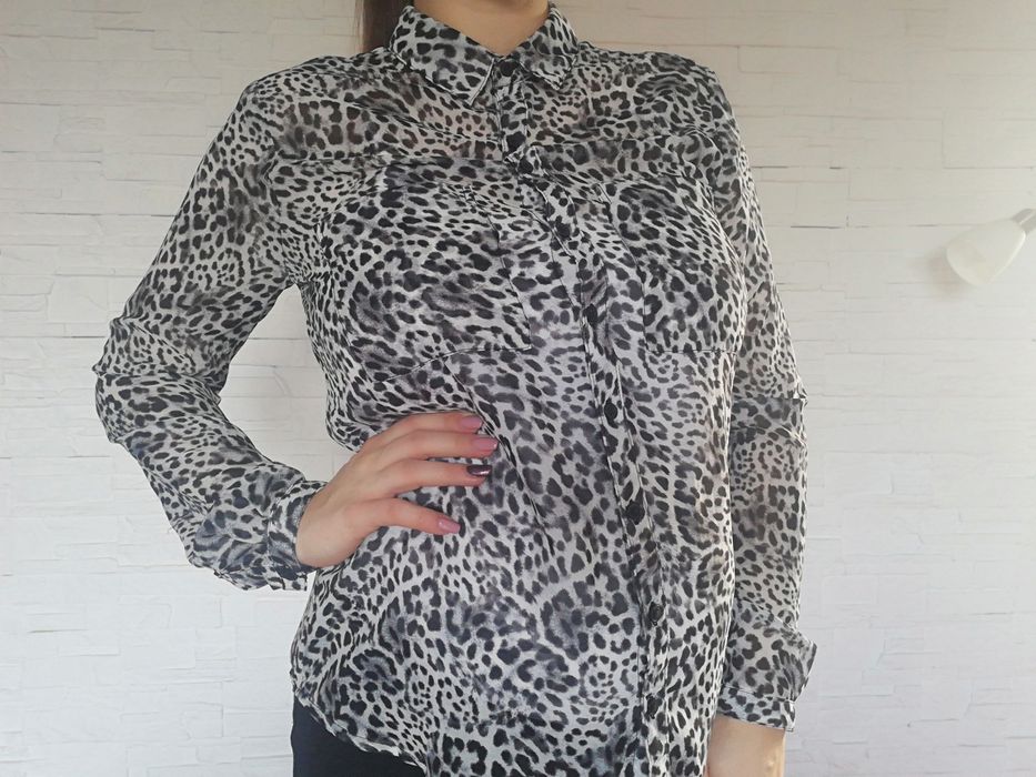Koszula mgiełka panterka