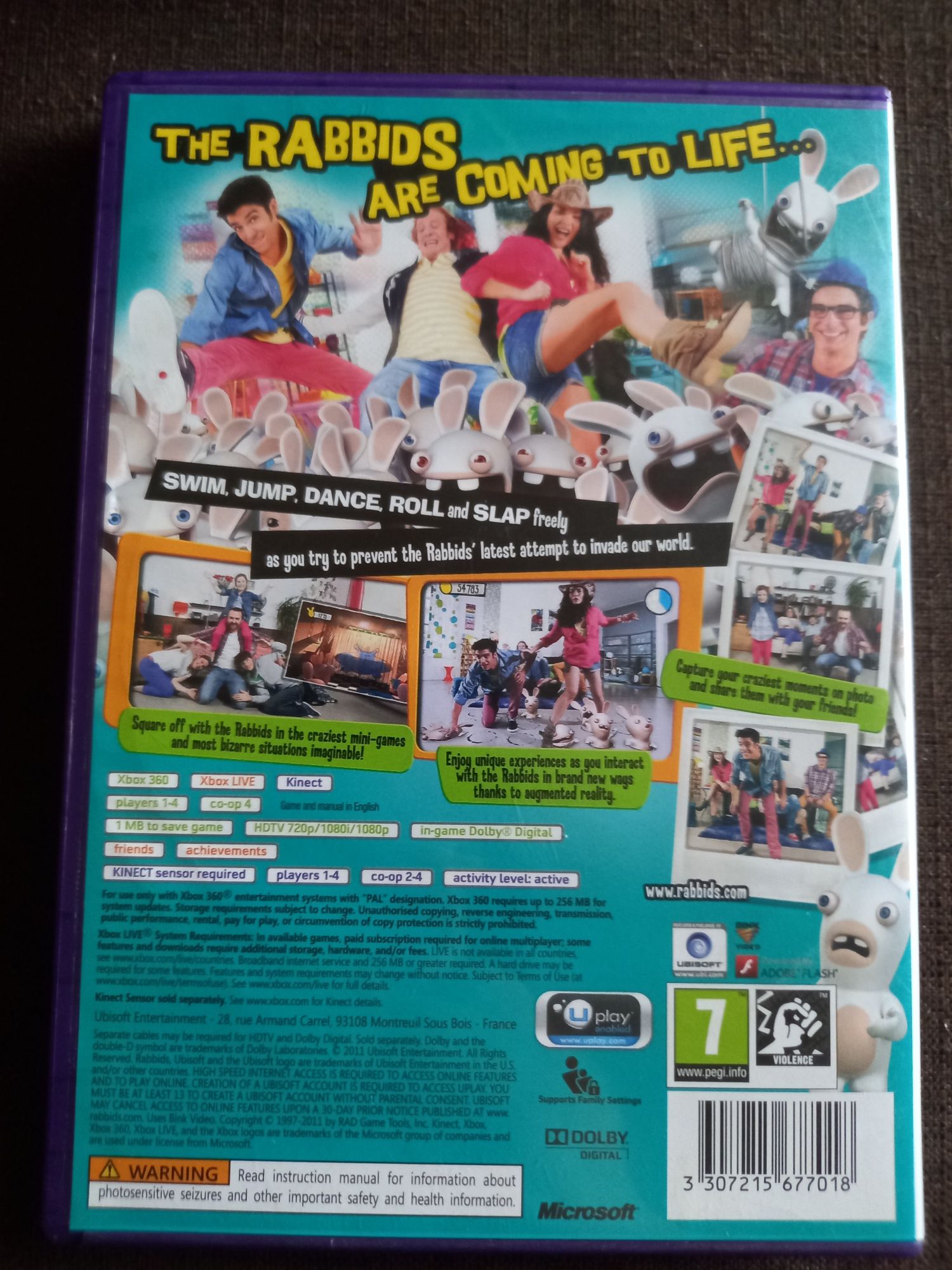 Gra Rabbids Na żywo i w kolorze na xbox 360 kinect Alive & kicking