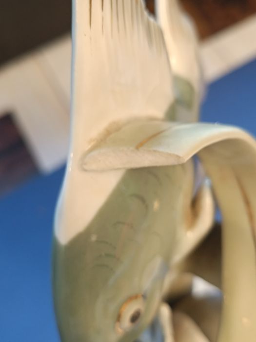 Czeska porcelana skalary uszkodzony