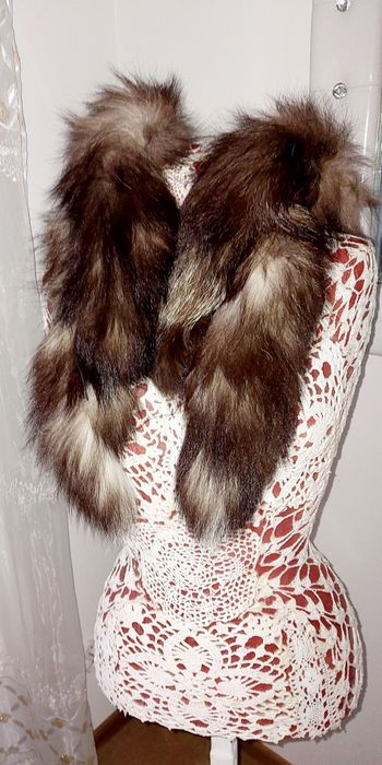 Naturalny Kołnierz z lisa