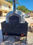 Forno a lenha no atrelado