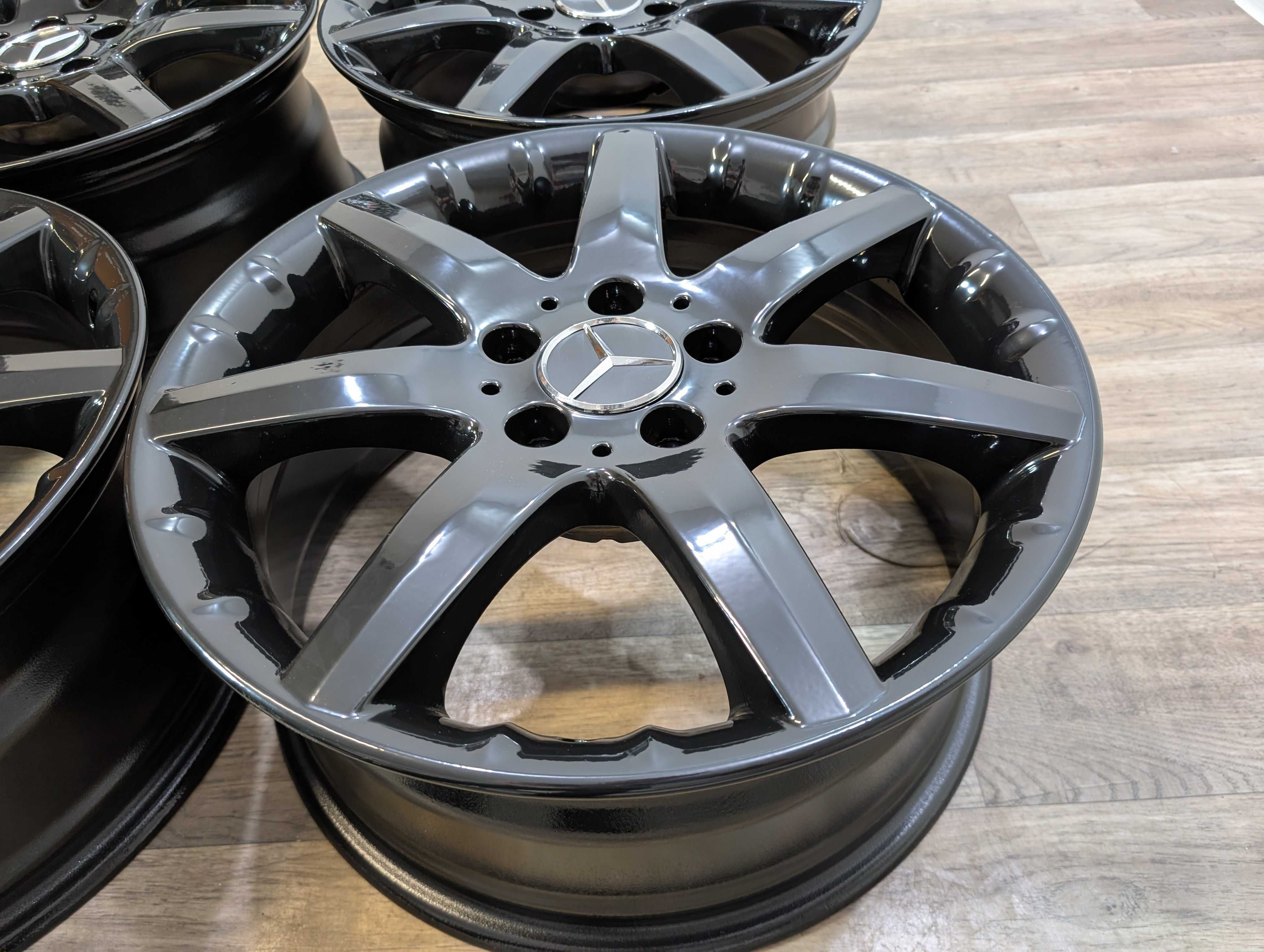 czarne oryginalne mercedes 17 5x112 b w246 cla 117 a 176 amg v-klassa