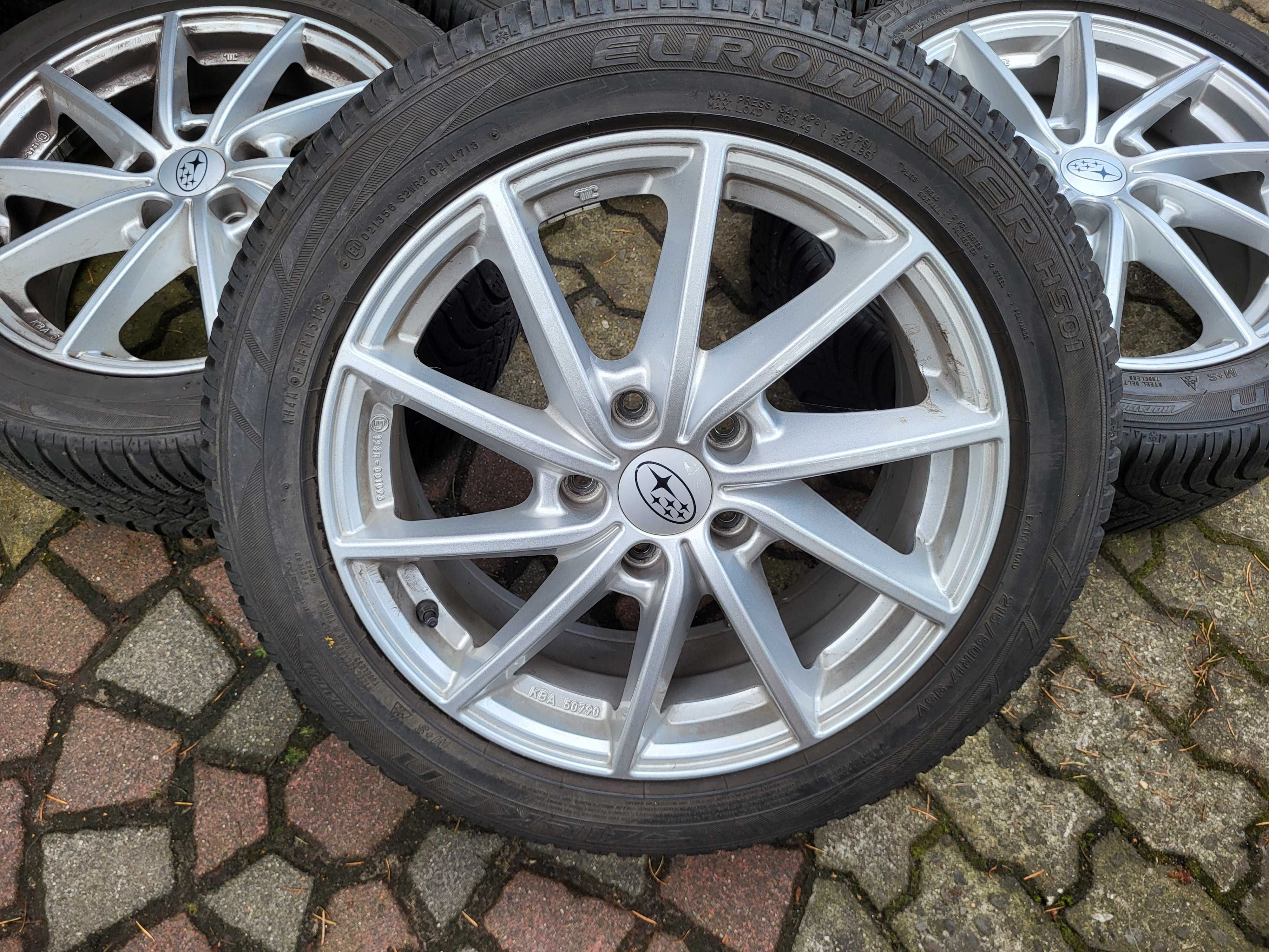 Felgi aluminiowe 17" 5x114,3 Subaru Impreza Legacy Outback Levorg