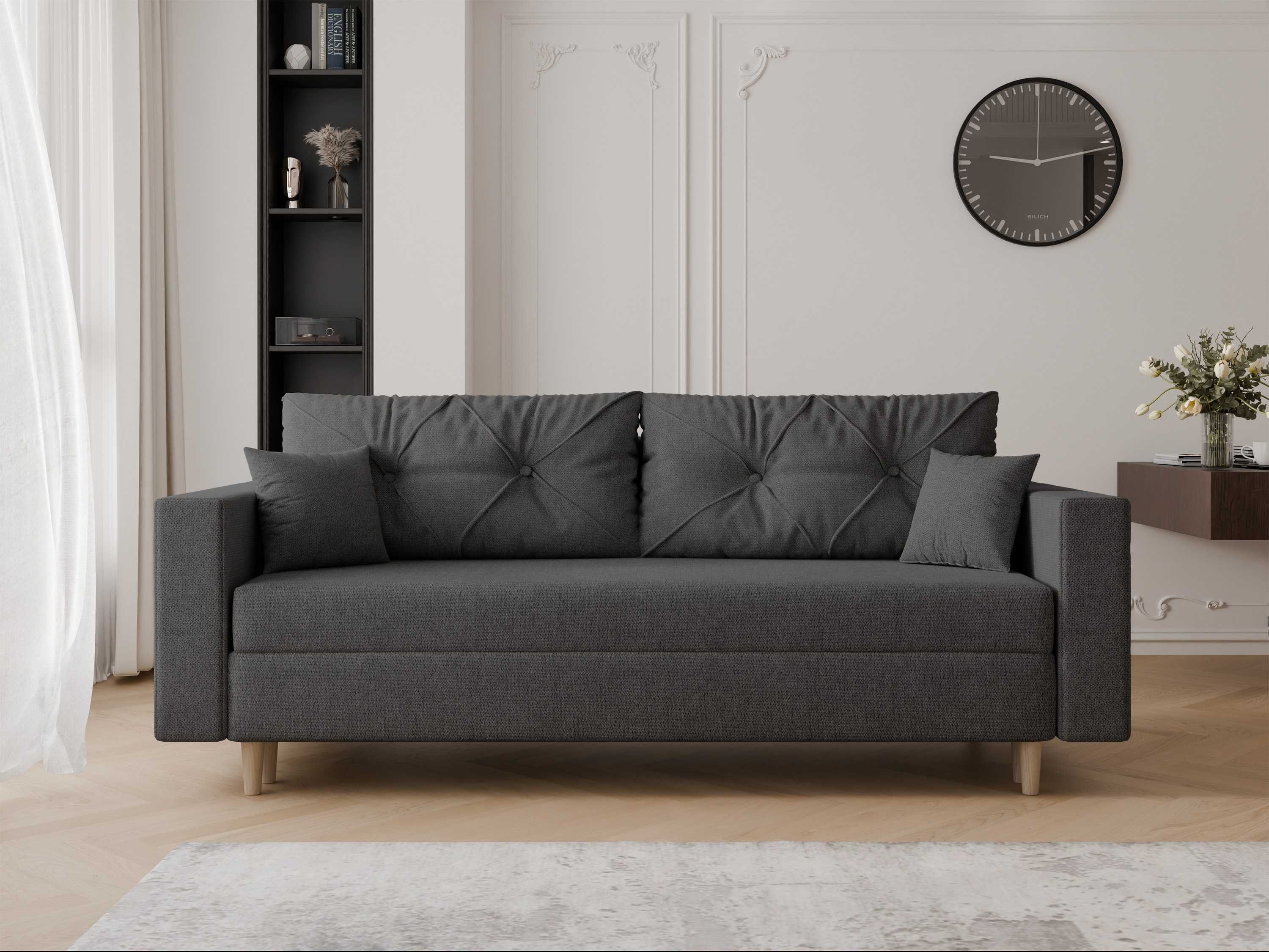 Sofa Rozkładana/ Sofa z Funkcja Spania/ Sofa z Pojemnikiem Na Pościel
