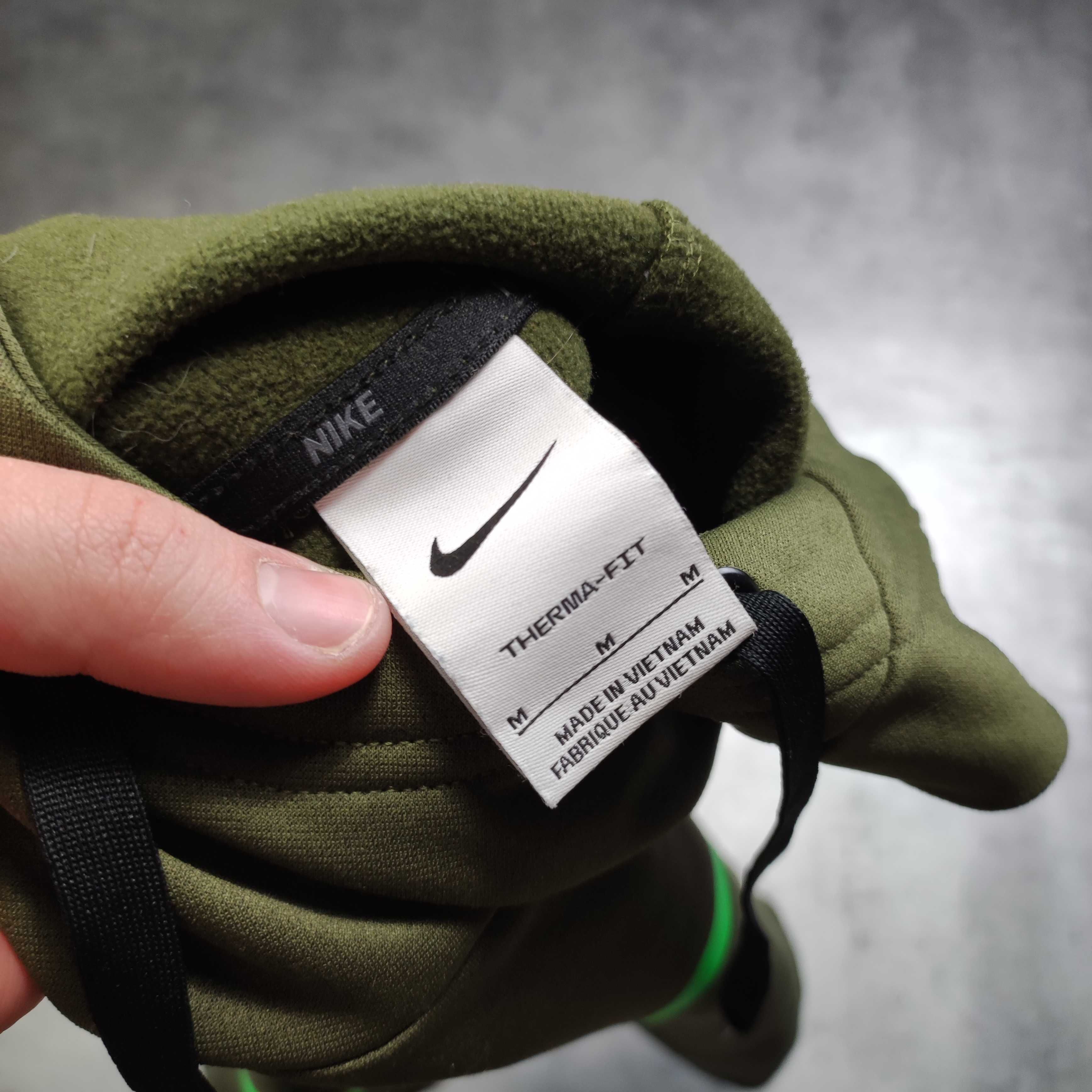 MĘSKA Bluza Casual z Kapturem Hoodie Dri-Fit Nike Khaki Zieleń Sport