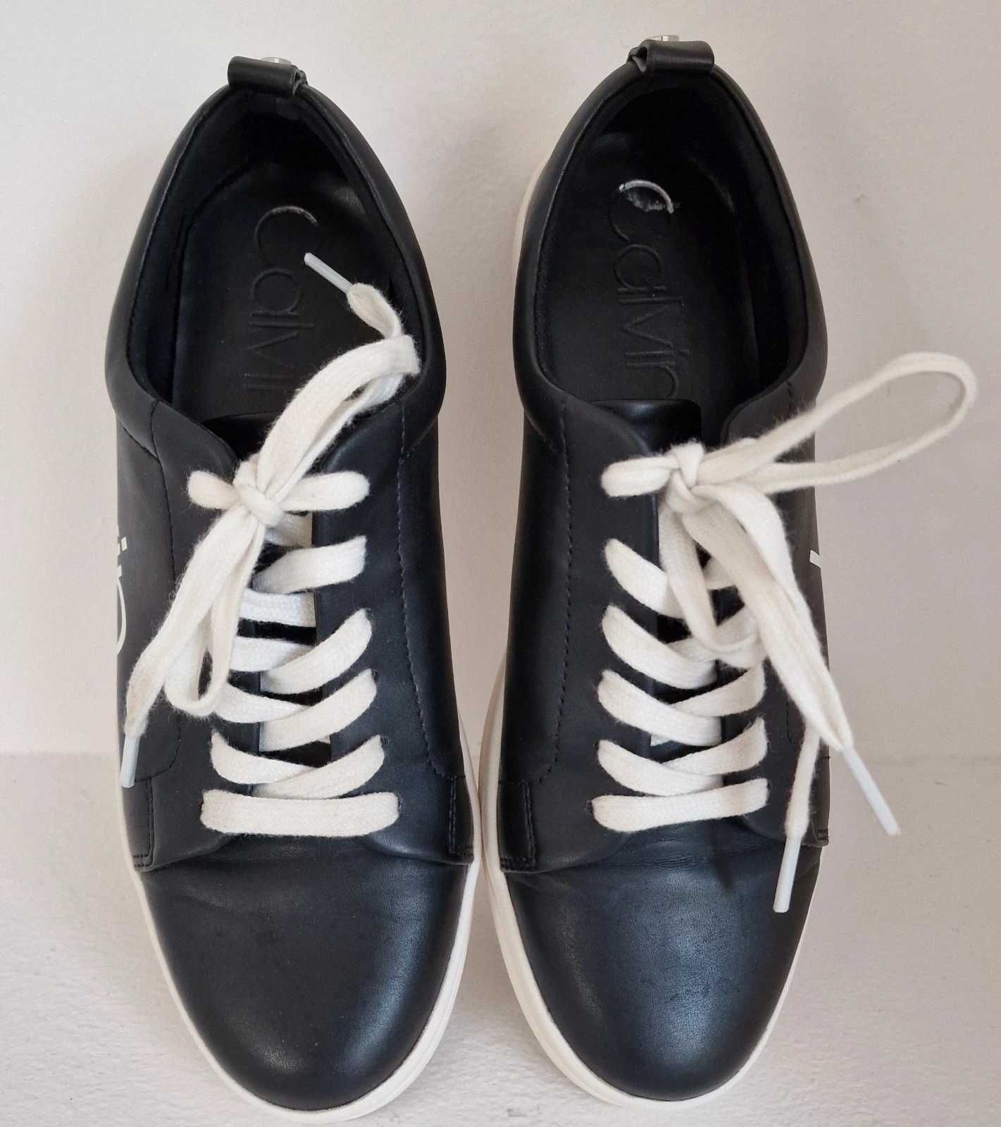 Calvin Klein rozm 39 czarne trampki