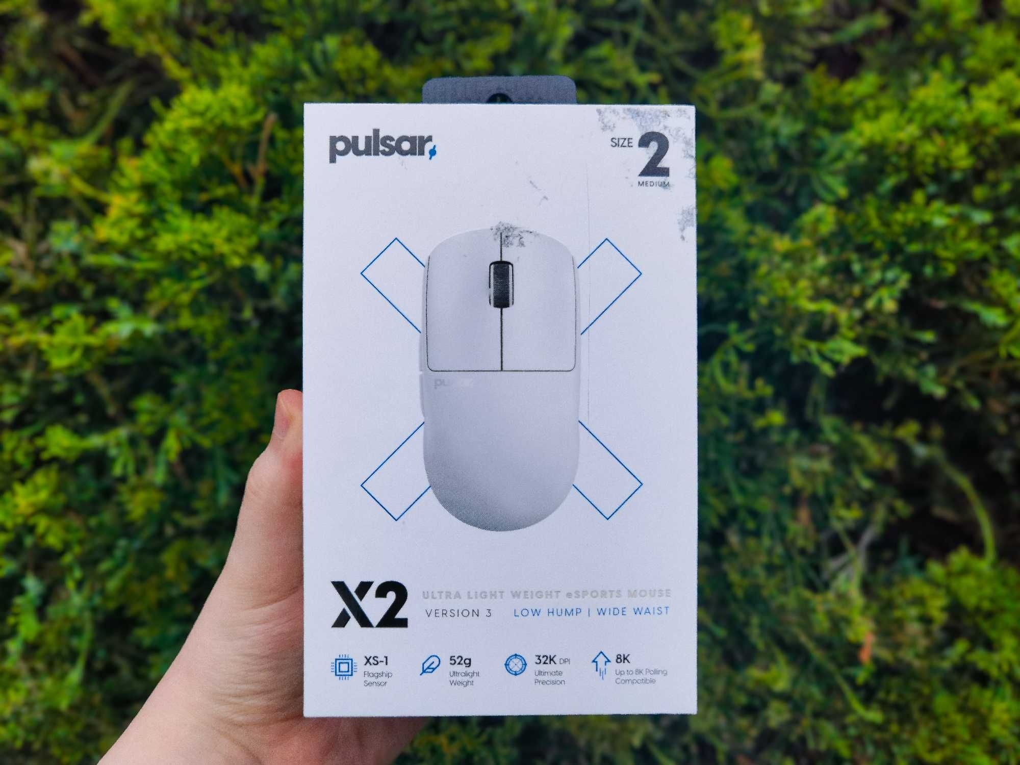 Pulsar X2 V3 (Size 2, White) беспроводная мышь