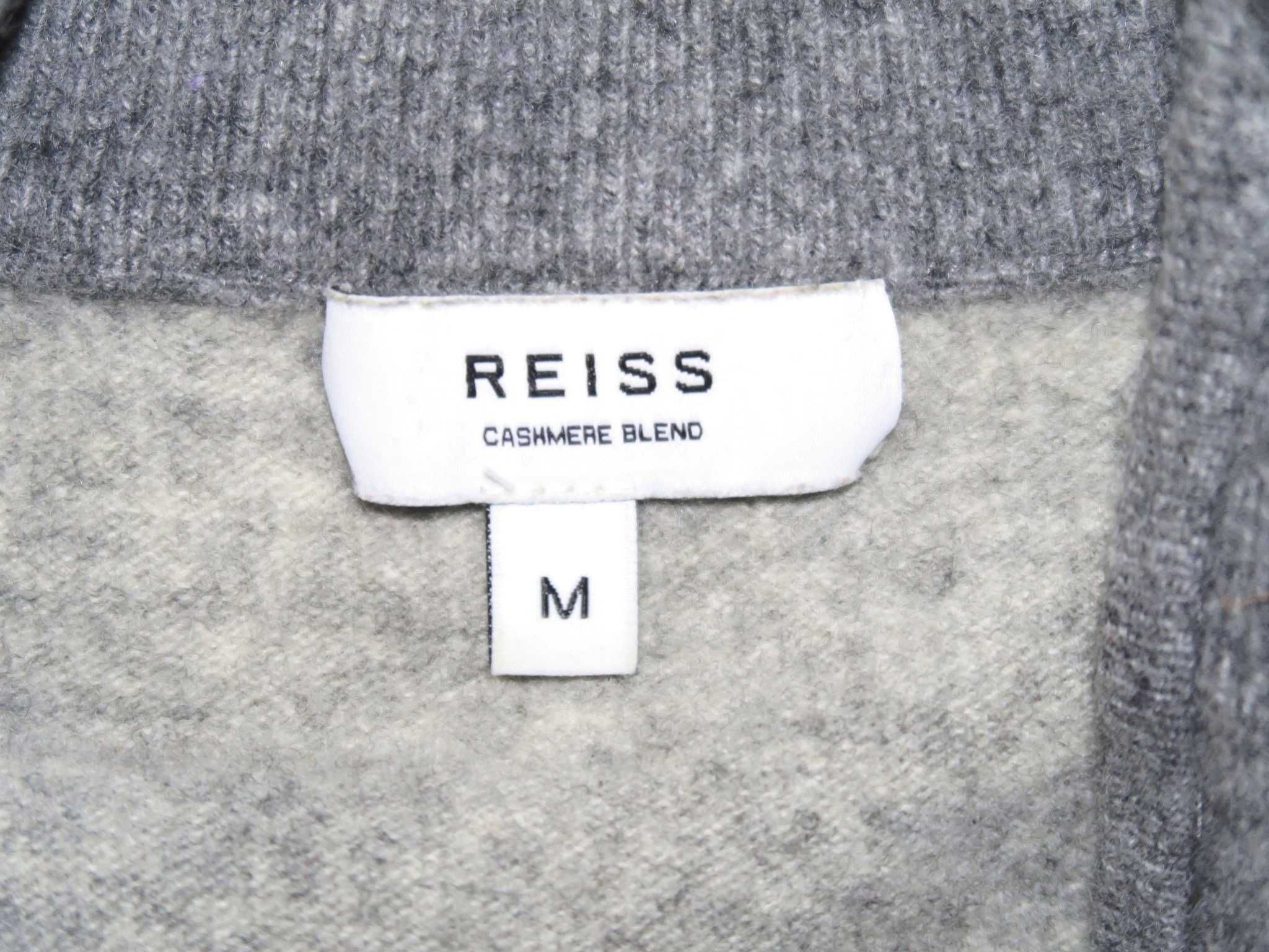 Sweter Reiss kaszmirowy half zip damski M