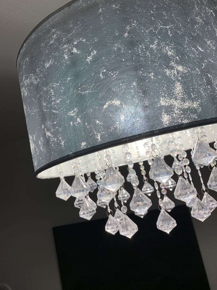 Lampa sufitowa Globo srebrna z doamencikami