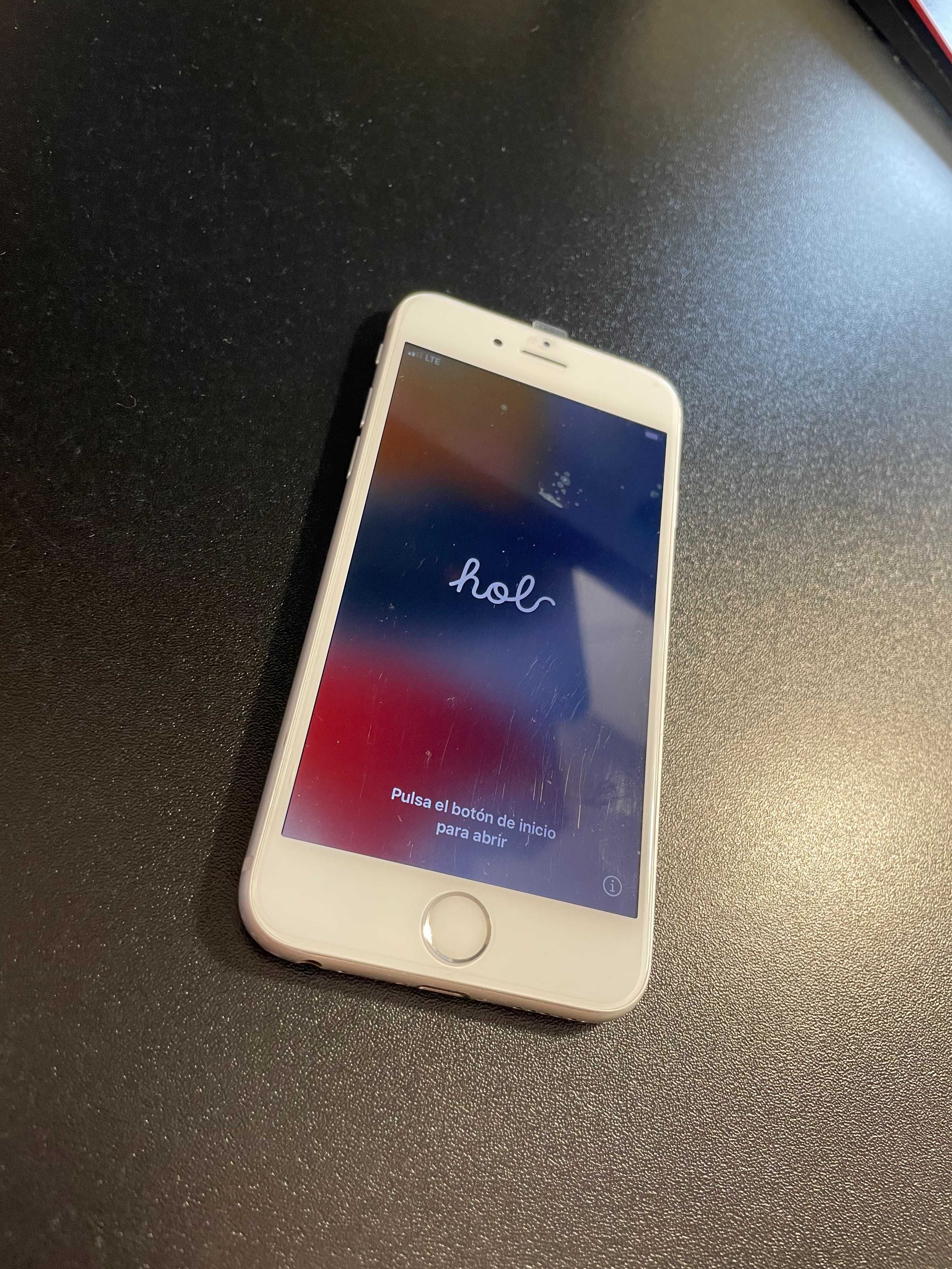 iPhone 6S 128GB Silver | St. BDB Bat. 100% Etui, szkła, ładowarka