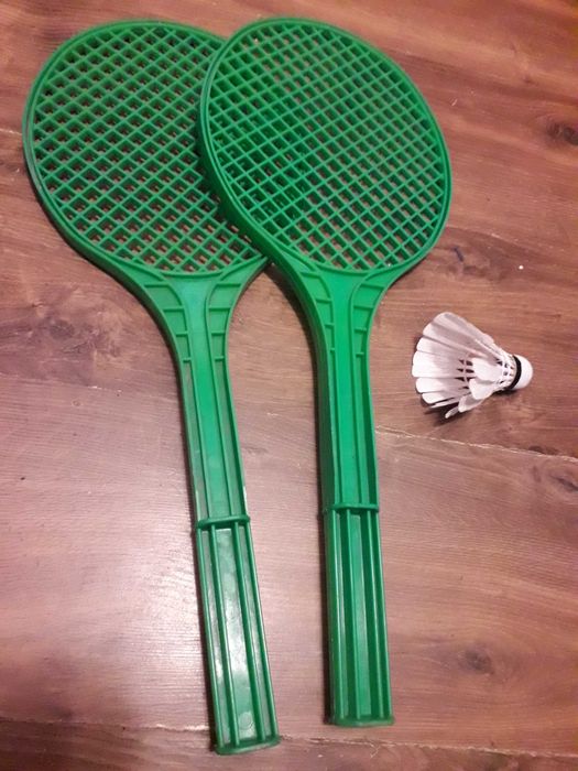 Rakietki paletki badminton plastikowy z lotką