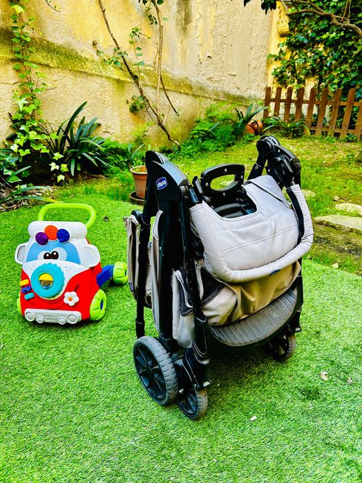 Trio Carrinho Chicco Kwik One + Ovo + Alcofa