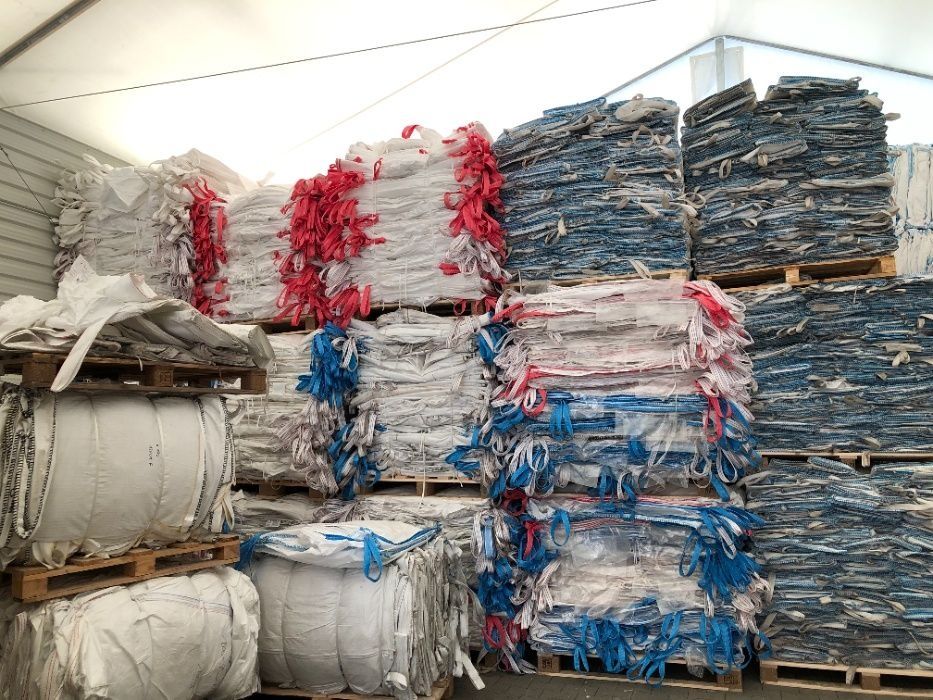 big bag bagi begi mocne worki na zboże czyste z lejkami 97/97/77 cm