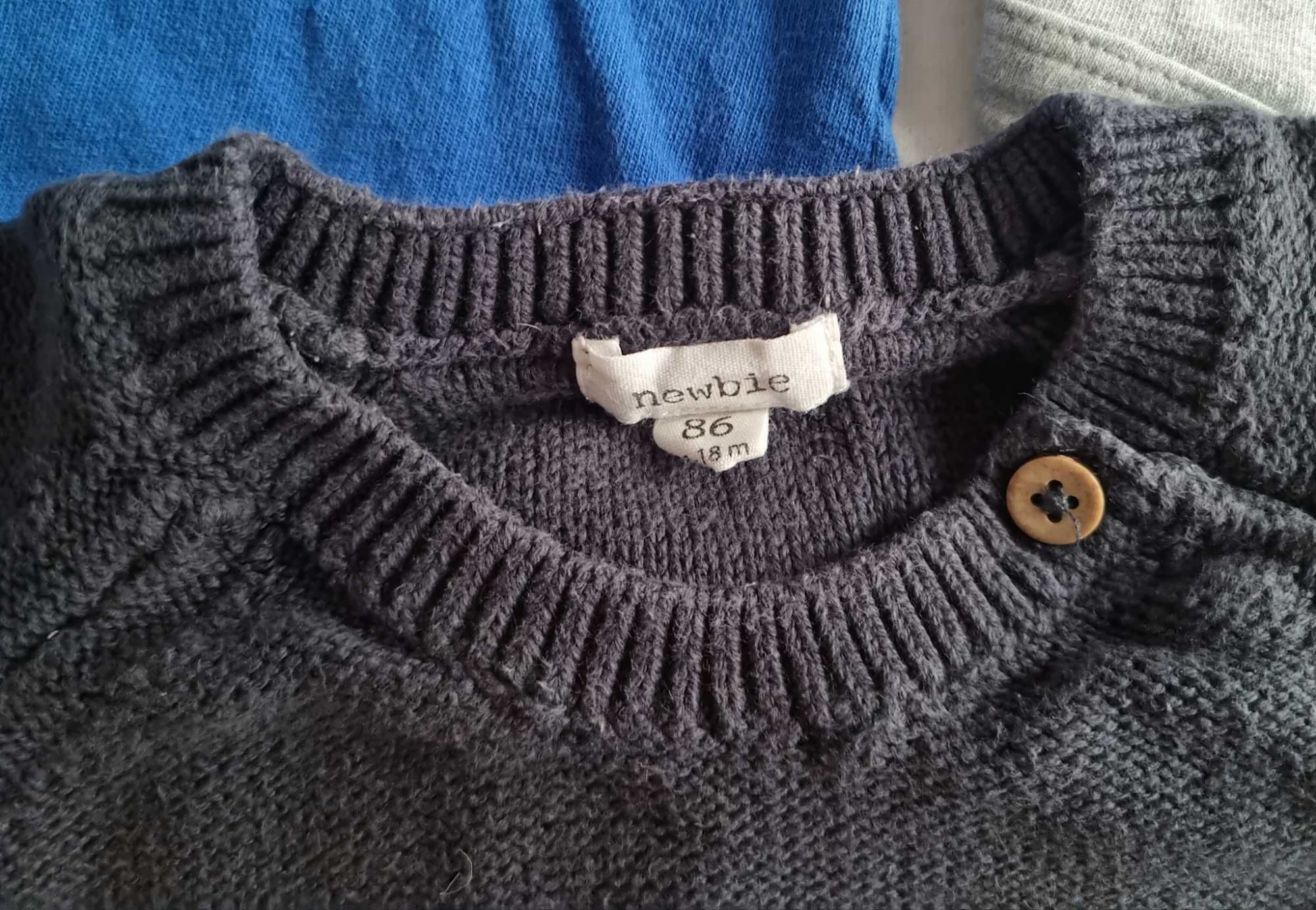 Sweter Newbie 86, rampers i body